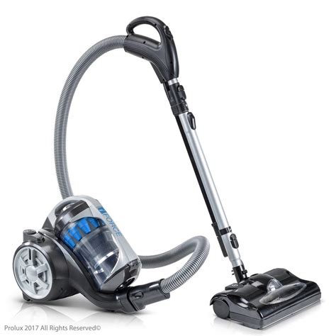 Prolux Bagless Canister Vacuum Cleaner With 2 Stage Hepa Filtration And