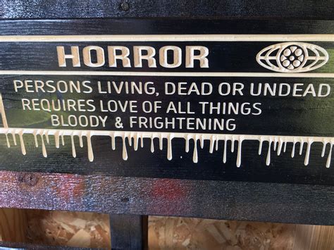 Carved Rated H Horror Sign Etsy