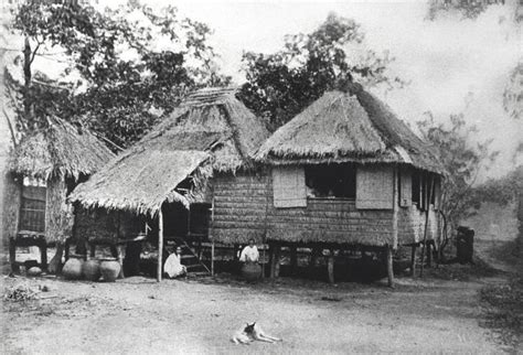 A Typical Nipa Hut Home In The Countryside Cool In The Hot Dry Season Of The Philippines This