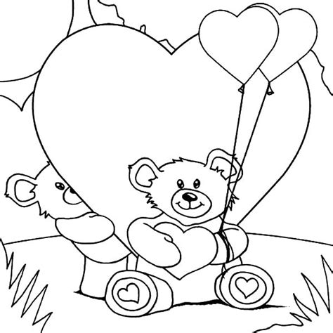 This cute love bear coloring page is available for free in valentine's day coloring pages. Love Teddy Bear Drawing at GetDrawings | Free download