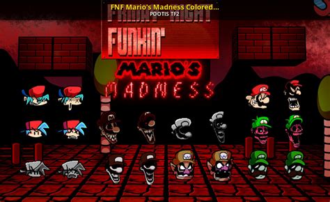 Fnf Marios Madness Colored Icon Fnf Friday Night Funkin Mods