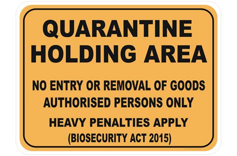 Under Quarantine Do Not Remove Sign National Safety Signs