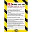 D&ampT Room Safety Poster  Teaching Resources