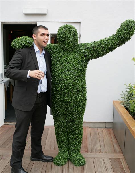 Hedge Men Larger Than Life