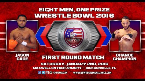Jason Cade V Chance Champion Uswa Wrestle Bowl 2016 First Round 01