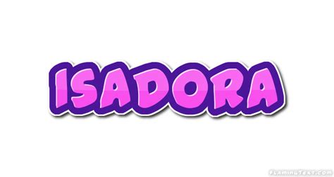 Isadora ロゴ フレーミングテキストからの無料の名前デザインツール