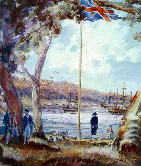 Captain Arthur Phillip First Fleet Landing Sydney 1788 Australia