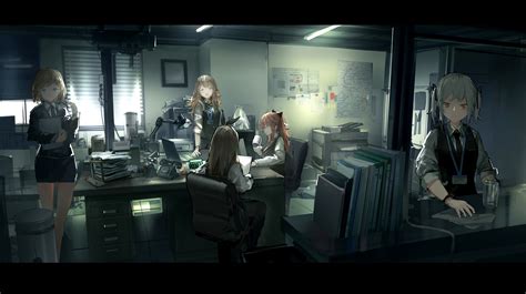 Workers Anime Girls Office Wallpapers Hd Desktop And Mobile Backgrounds