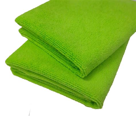 sobby microfiber car cleaning detailing and polishing cloth 300 gsm set of 2 green amazon