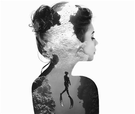 Double Exposure Portraits Where I Merge Two Worlds Into One Bored