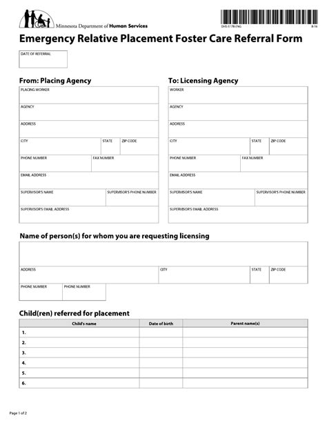 Form Dhs 5178 Download Fillable Pdf Or Fill Online Emergency Relative
