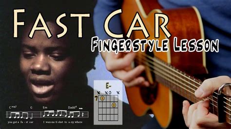 Easy Fingerstyle Guitar Lesson Tracy Chapman Fast Car Tabs Chords