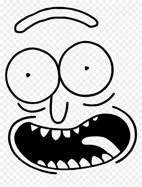 Rick And Morty Black And White Hd Png Download Vhv