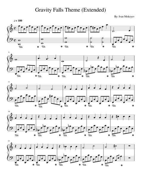 Gravity falls weirdmageddon opening theme song. Gravity Falls Extended Theme sheet music for Piano ...