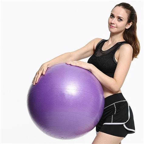 Fitness Yoga Ball Anti Slip Fitball Gym Exercise Pilates Balls With Pump Balance 65 Cm Bola De