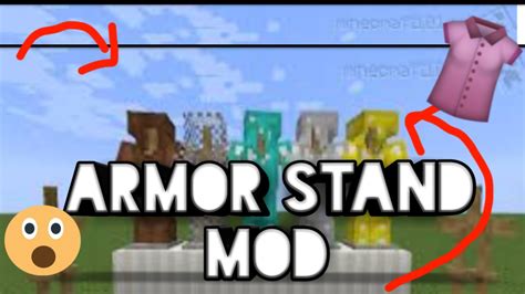 🍣working Armor Stand In Mcpearmor Stand Mod Showcase🍣 Youtube