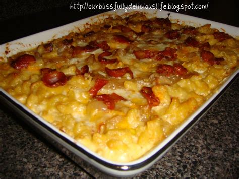 Our Blissfully Delicious Life Macaroni And Cheese With Bacon