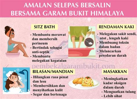 Pendarahan akibat luka juga dialami oleh wanita yang bersalin secara pembedahan. AMALAN SELEPAS BERSALIN BERSAMA GARAM BUKIT HIMALAYA