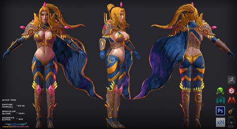 Paladin Female Character — Polycount