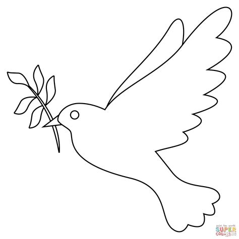 Dove coloring page | Free Printable Coloring Pages