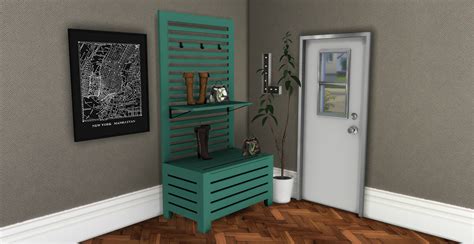 Sims 4 Ccs The Best Hall Rack And Deco By Leo Sims