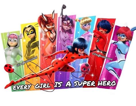 Miraculous L All Girls Heroes In 2021 Miraculous Ladybug Movie