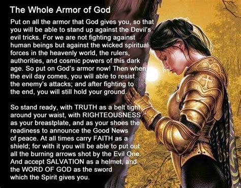 Wholearmorofgod Armor Of God Prayer Warrior Word Of God
