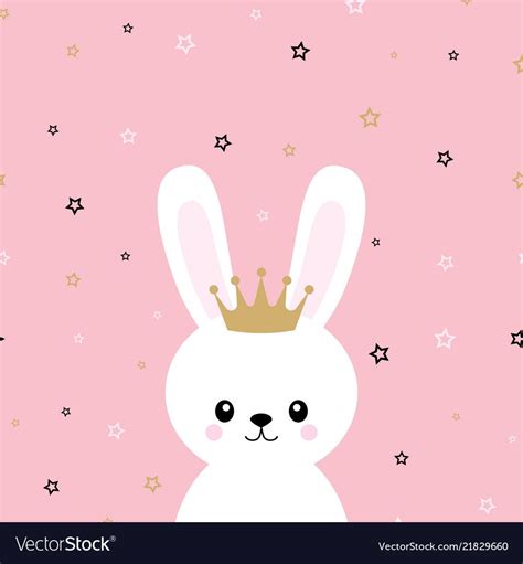 Cute Princess Bunny Vector Image On Vectorstock Cute Bunny Cute