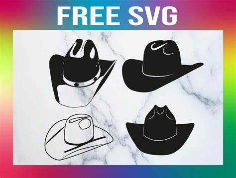 4 Free Cowboy Hat Svg