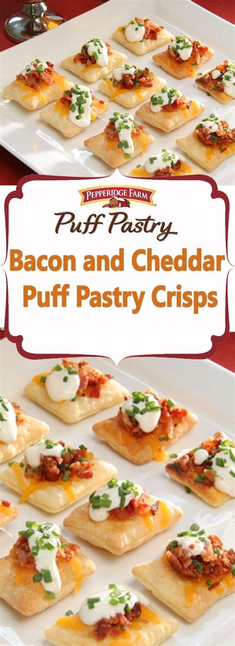 Bacon And Cheddar Puff Pastry Crisps Puff Pastry Recipe