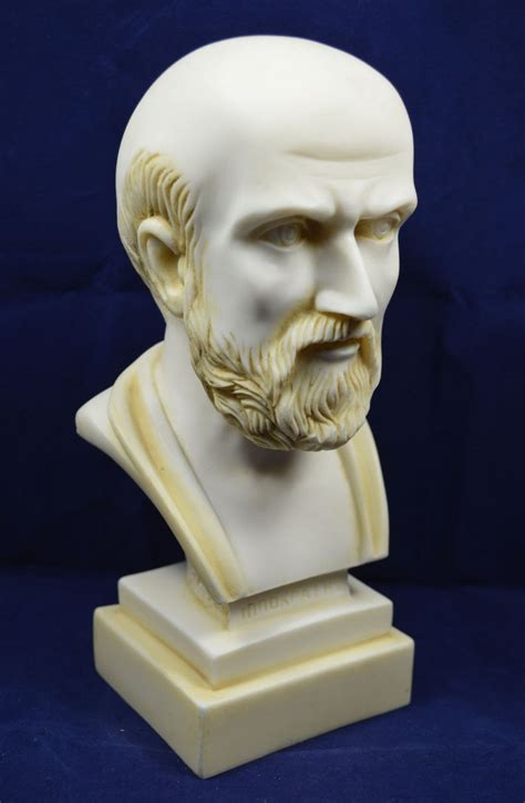 Hippocrates Bust Sculpture Ancient Greek Father Of Etsy