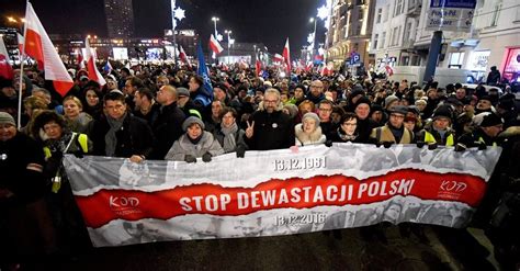 Protests Erupt In Poland Over New Law On Public Gatherings The New York Times