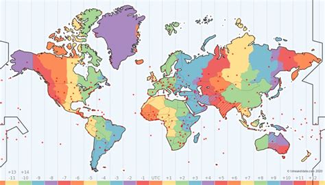 este mapa interactivo nos descubre los husos horarios cuándo se producen los cambios de hora y