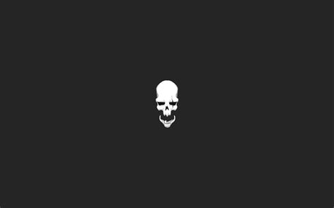 Wallpaper Monochrome Dark Text Logo Metal Circle Skull Brand