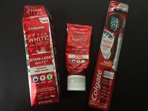 With regular use, it removed stains that ordinary toothpastes don`t. Colgate® Optic White® Platinum™ Stain-Less White ...