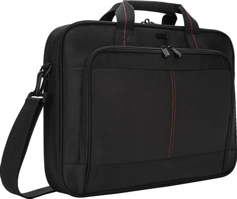 Targus Classic Slim Briefcase With Crossbody Shoulder Bag Design For