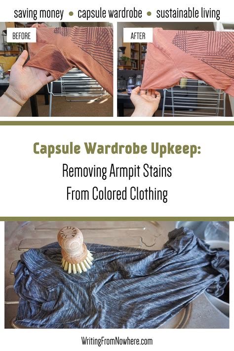 Removing Armpit Stains From Colored Clothing Capsule Wardrobe Upkeep