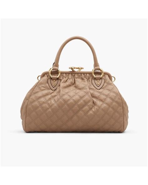 Marc Jacobs Re Edition Quilted Leather Stam Bag In Natural Lyst