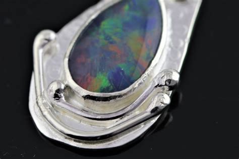 Silver Opal Handmade Pendantlavan Jewellery