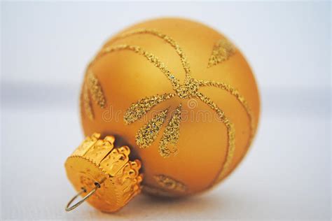 Gold Bauble Stock Image Image Of Tree Bauble Glitter 46076771