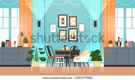Eastern Traditional Living Room Interior Pictures Stock Vector Royalty