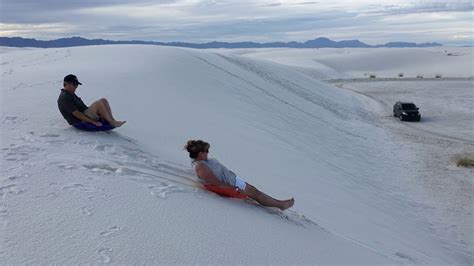 Sledding In White Sands New Mexico Youtube