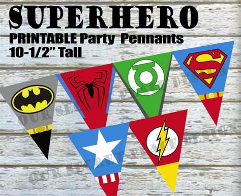 Instant Download Large Superhero Birthday Party By Oursecretplace 7