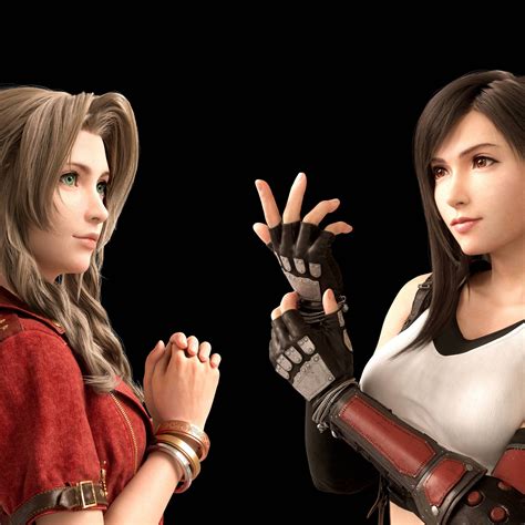 Check out the official final fantasy vii remake tifa and aerith wallpapers with download links from the official website below 2048x2048 Aerith Tifa Final Fantasy VII Remake 2019 8k ...
