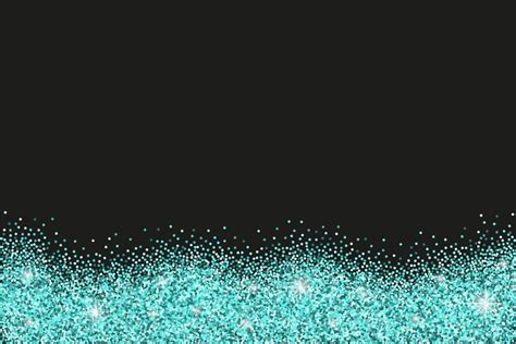 Premium Vector Black Background With Azure Glitter Sparkles