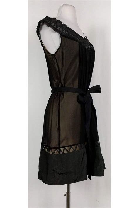 Yoana Baraschi Black Silk Dress Sz S Ad Affiliate Black