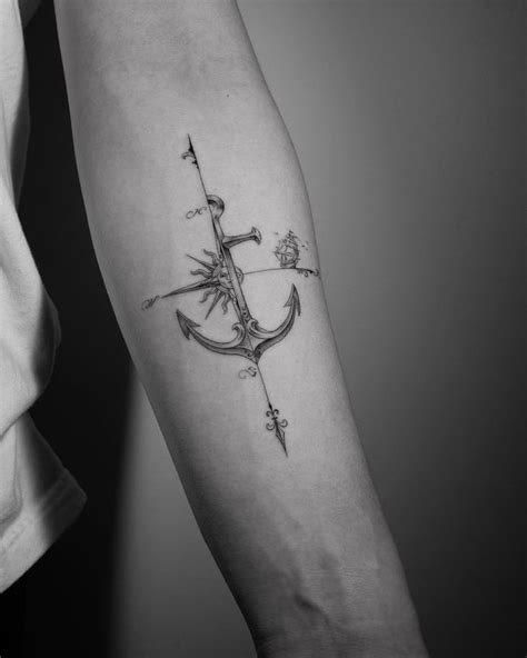Discover 72 Anchor Compass Tattoo Latest Ineteachers