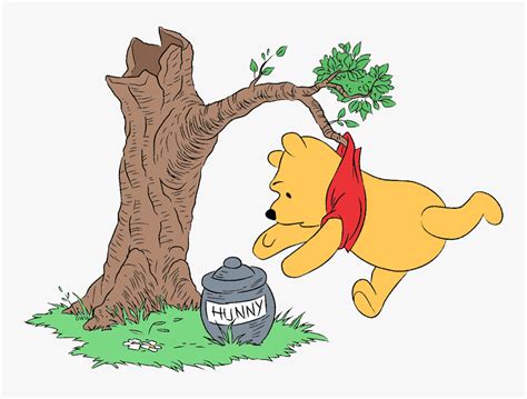 Winnie The Pooh Tree Clipart, HD Png Download - kindpng