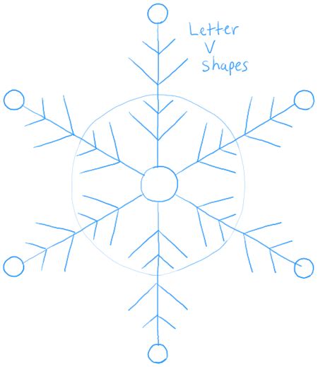 Step Step03 Snowflakes 3 How To Draw Snowflake With Easy Drawing Lesson