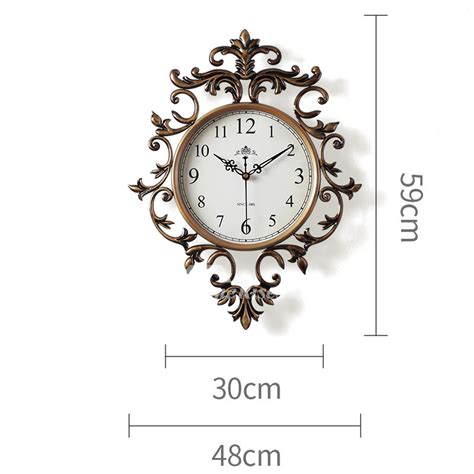 Thousands of items $14.99 or less. Art Deco Wall Clock Hanging 15/19 Inch Large Rustic Metal ...